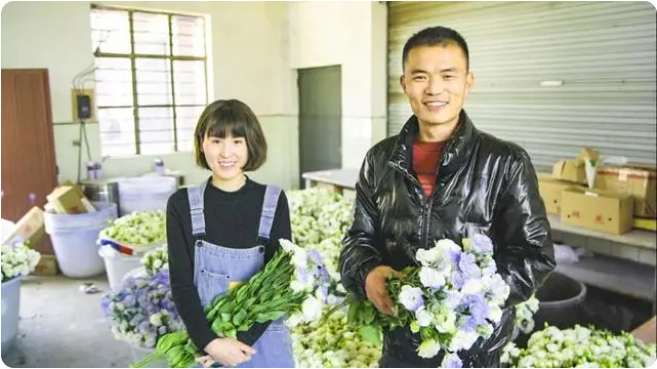 90后“花二代”夫妻，在新電商平臺推廣玉溪鮮花