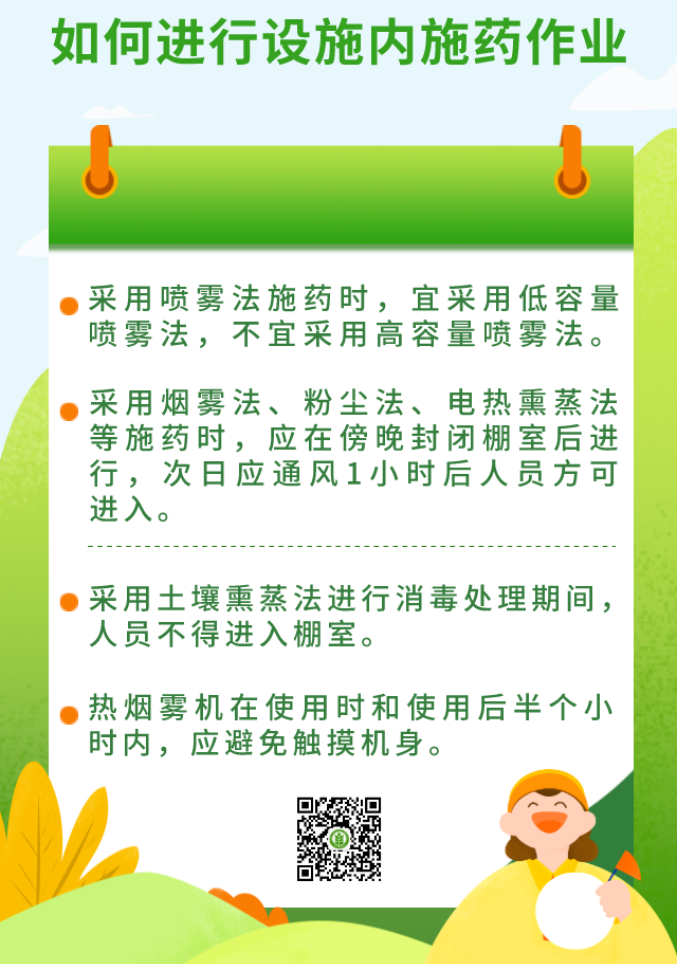 如何進行設施內施藥作業