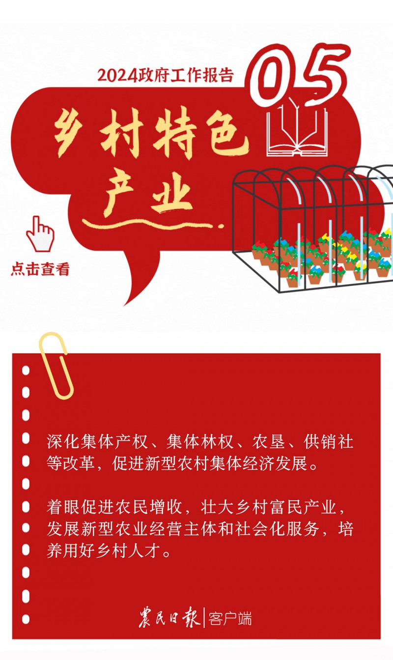 2024政府工作報告的三農工作9
