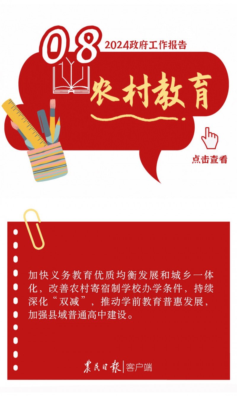 2024政府工作報告的三農工作15